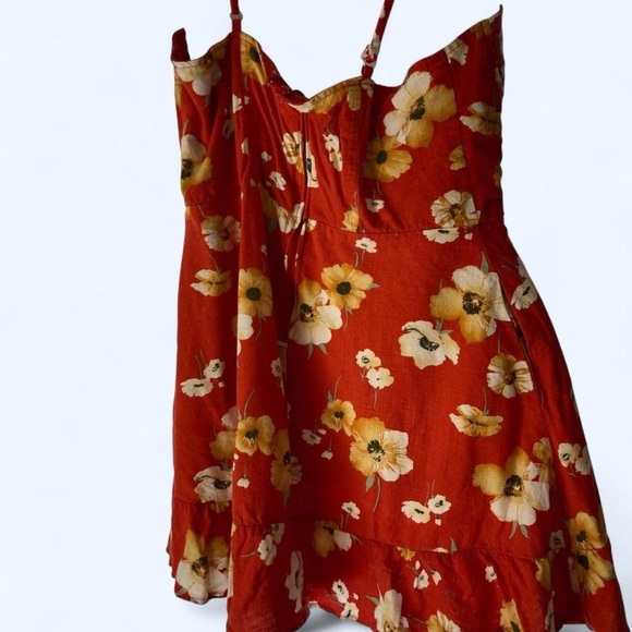 Speechless Orange Spaghetti Strap Mini Sundress XL - Picture 2 of 3